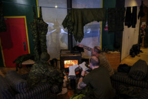 Canada - Quebec - 2017-01-19. During three weeks, french and canadian army trained together during a special exercice ca
