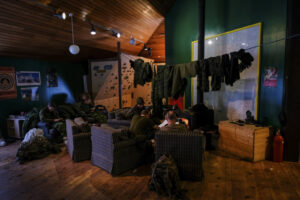 Canada - Quebec - 2017-01-19. During three weeks, french and canadian army trained together during a special exercice ca