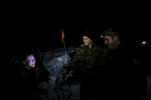 Canada - Quebec - 2017-01-20. During three weeks, french and canadian army trained together during a special exercice ca
