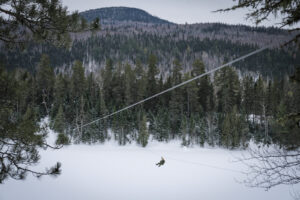 Canada - Quebec - 2017-01-20. During three weeks, french and canadian army trained together during a special exercice ca