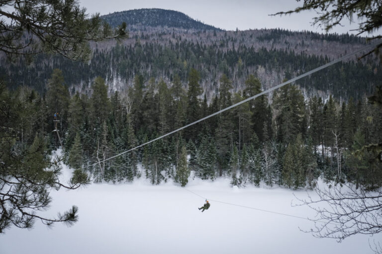 Canada - Quebec - 2017-01-20. During three weeks, french and canadian army trained together during a special exercice ca