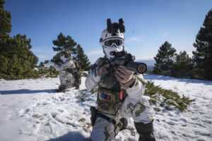 Commando montagne du 2e REG, regiment étranger de génie basé à Saint-Christol et sous les ordres de la 27e BIM, brigade 
