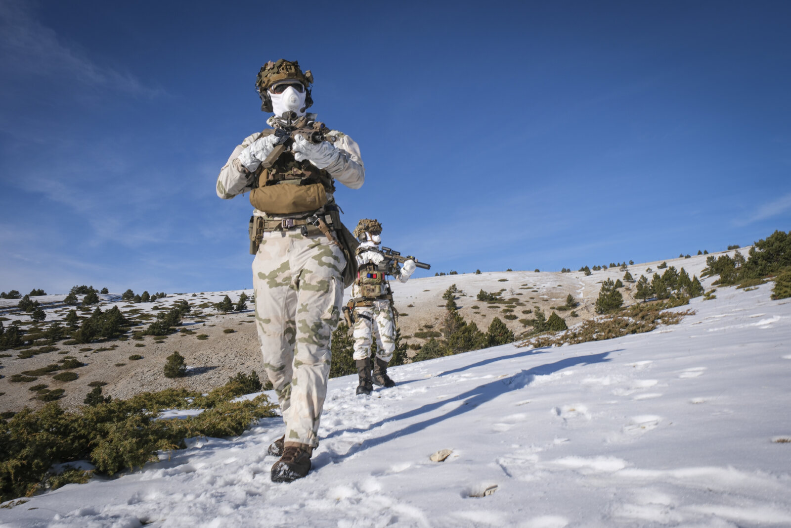 Commando montagne du 2e REG, regiment étranger de génie basé à Saint-Christol et sous les ordres de la 27e BIM, brigade 