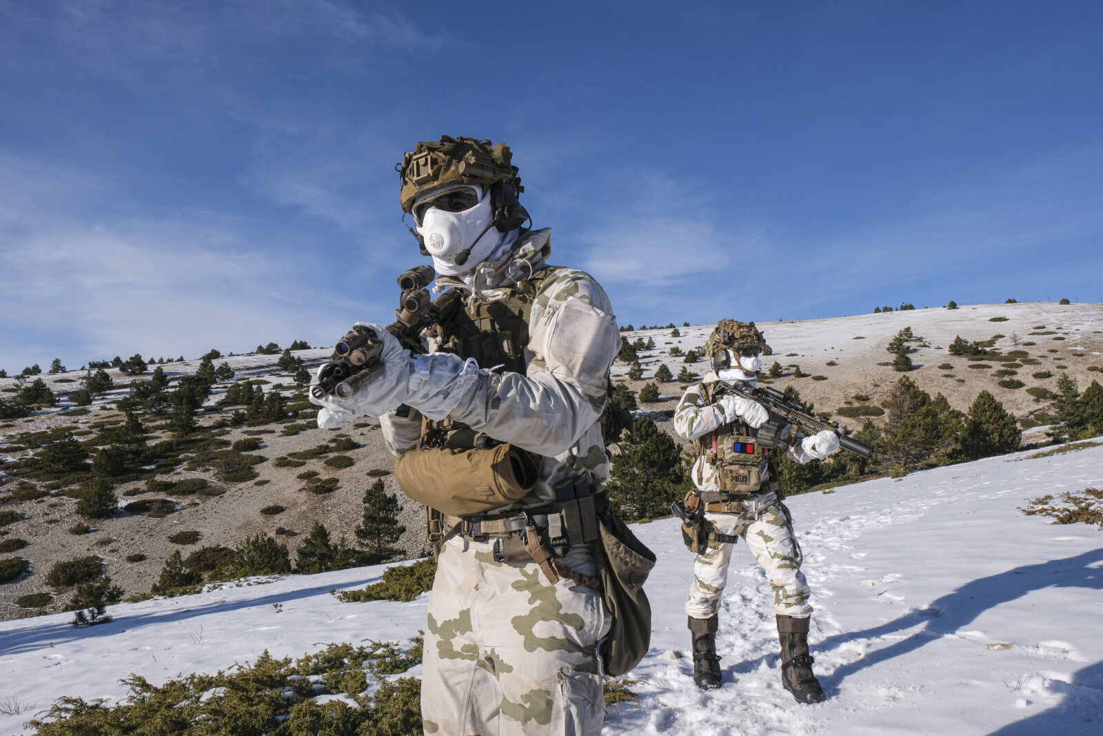 Commando montagne du 2e REG, regiment étranger de génie basé à Saint-Christol et sous les ordres de la 27e BIM, brigade 