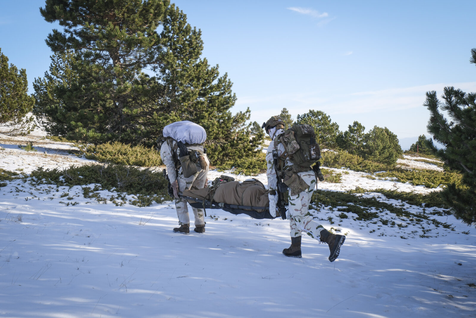 Commando montagne du 2e REG, regiment étranger de génie basé à Saint-Christol et sous les ordres de la 27e BIM, brigade 