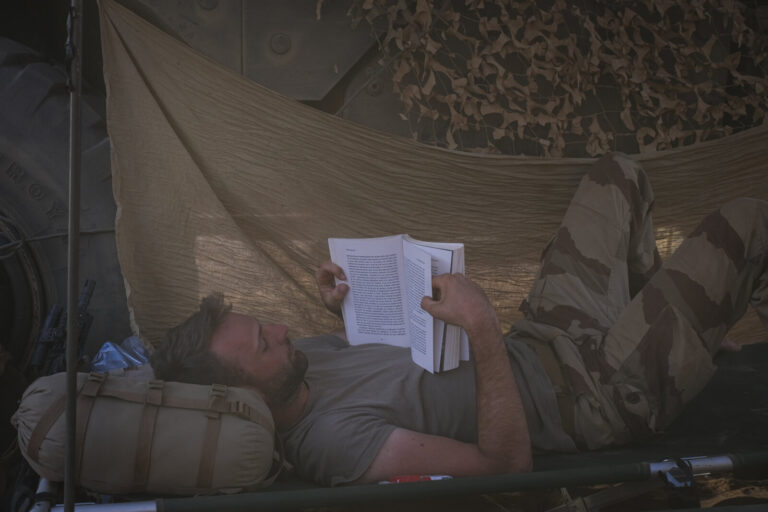 Burkina Faso, april 2021. Dailylife of French army soldiers during operation barkhane, war against terrorism in Sahel Af