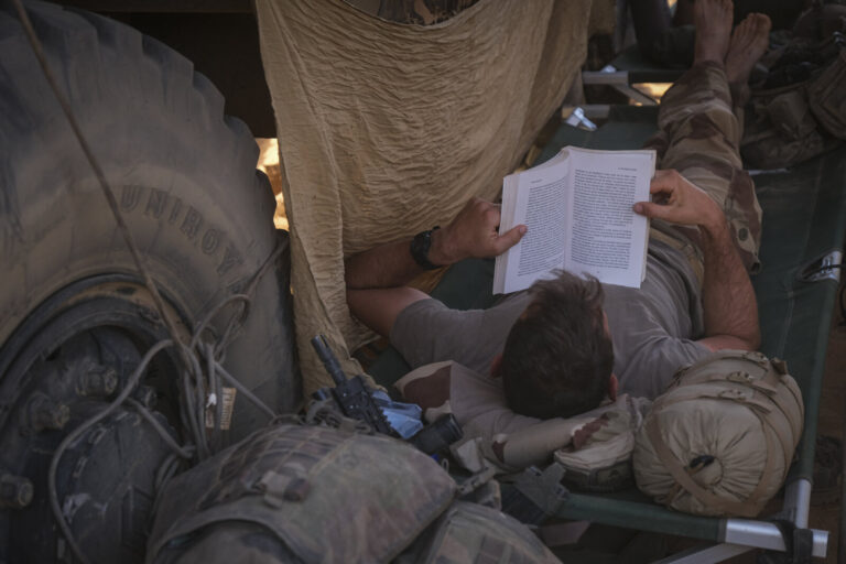 Burkina Faso, april 2021. Dailylife of French army soldiers during operation barkhane, war against terrorism in Sahel Af