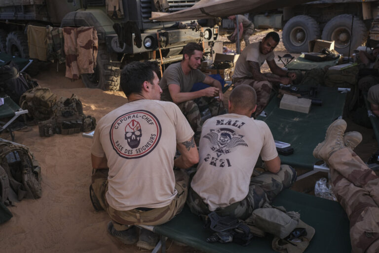 Burkina Faso, april 2021. Dailylife of French army soldiers during operation barkhane, war against terrorism in Sahel Af