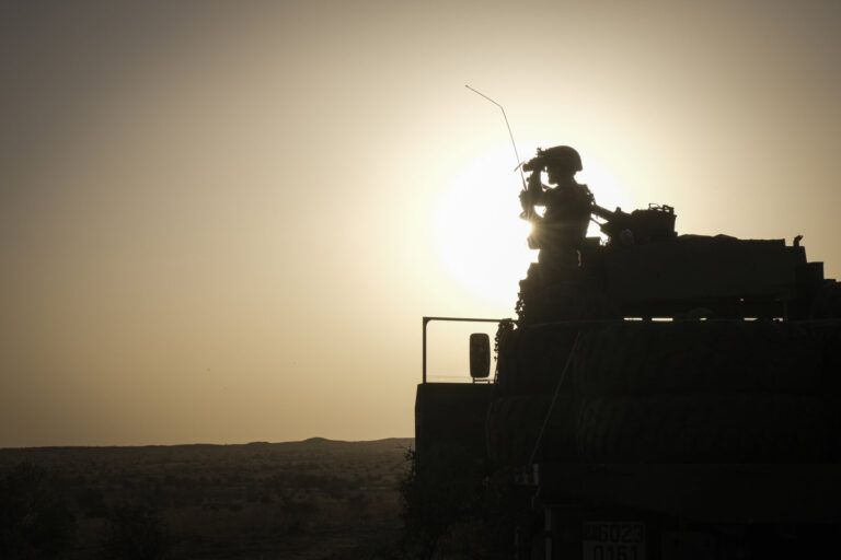 Burkina Faso, april 2021. Dailylife of French army soldiers during operation barkhane, war against terrorism in Sahel Af