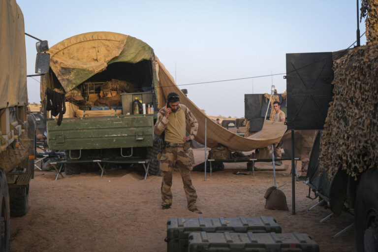 Burkina Faso, april 2021. Dailylife of French army soldiers during operation barkhane, war against terrorism in Sahel Af