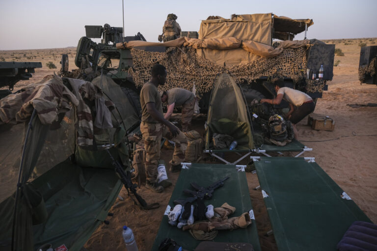 Burkina Faso, april 2021. Dailylife of French army soldiers during operation barkhane, war against terrorism in Sahel Af
