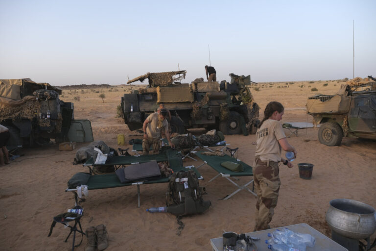 Burkina Faso, april 2021. Dailylife of French army soldiers during operation barkhane, war against terrorism in Sahel Af