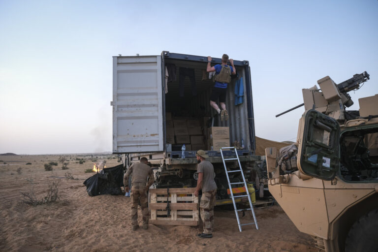 Burkina Faso, april 2021. Dailylife of French army soldiers during operation barkhane, war against terrorism in Sahel Af