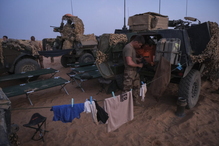 Burkina Faso, april 2021. Dailylife of French army soldiers during operation barkhane, war against terrorism in Sahel Af