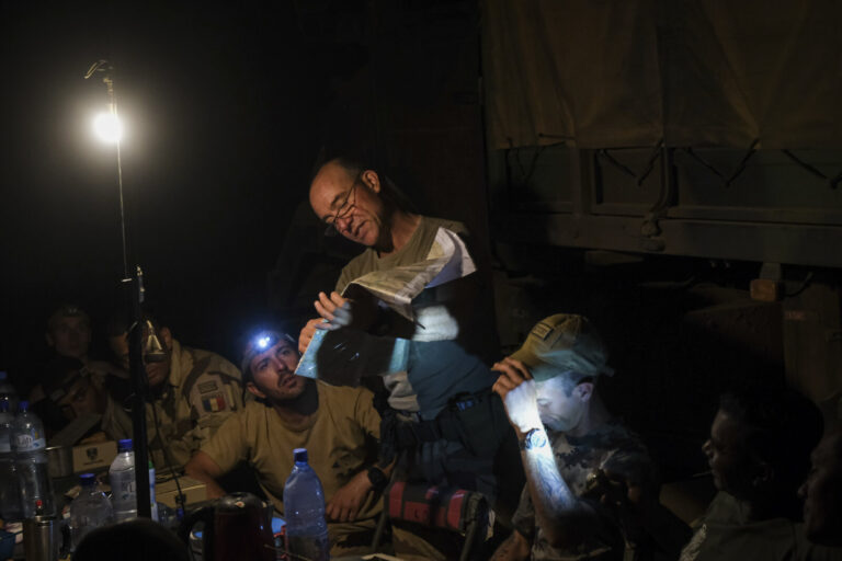 Burkina Faso, april 2021. Dailylife of French army soldiers during operation barkhane, war against terrorism in Sahel Af