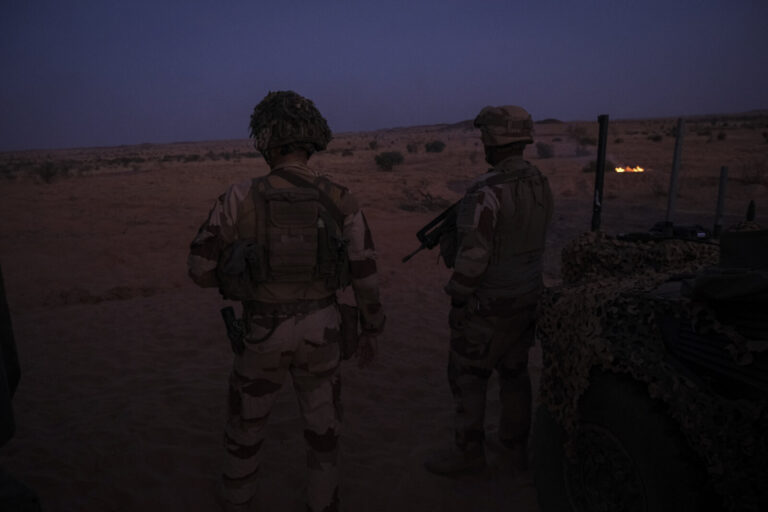 Burkina Faso, april 2021. Dailylife of French army soldiers during operation barkhane, war against terrorism in Sahel Af