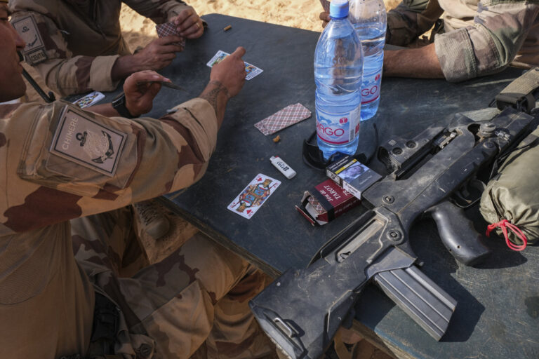 Burkina Faso, april 2021. Dailylife of French army soldiers during operation barkhane, war against terrorism in Sahel Af