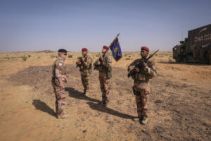 Burkina Faso, april 2021. Visit of General Conruyt, head of Barkhane operation inside a french operational camp.
Burkina
