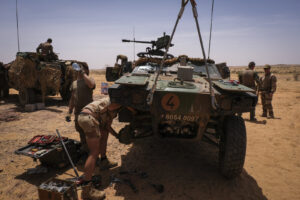 Burkina Faso, april 2021. Dailylife of French army soldiers during operation barkhane, war against terrorism in Sahel Af