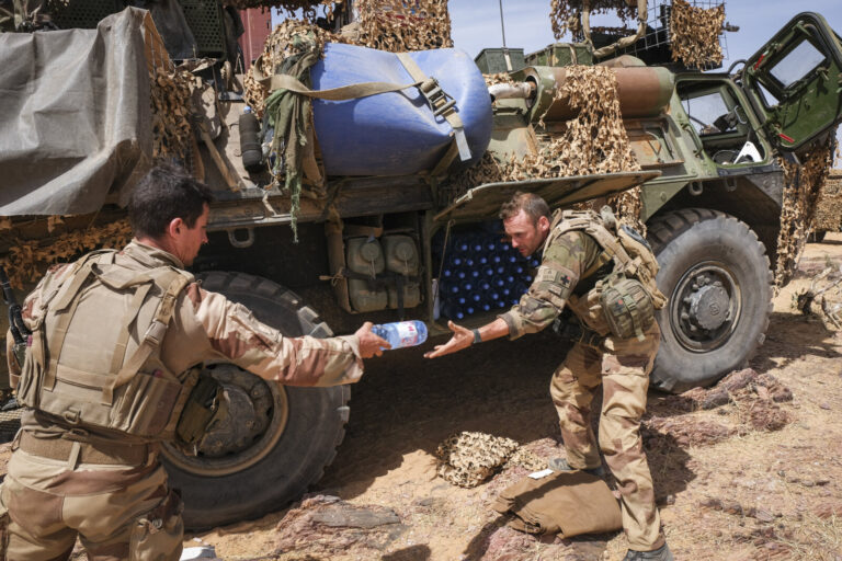 Burkina Faso, april 2021. Dailylife of French army soldiers during operation barkhane, war against terrorism in Sahel Af