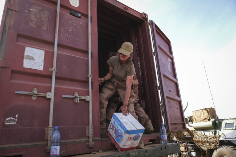 Burkina Faso, april 2021. Dailylife of French army soldiers during operation barkhane, war against terrorism in Sahel Af