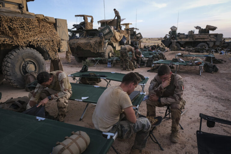 Burkina Faso, april 2021. Dailylife of French army soldiers during operation barkhane, war against terrorism in Sahel Af