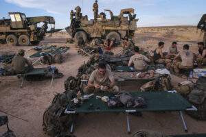 Burkina Faso, april 2021. Dailylife of French army soldiers during operation barkhane, war against terrorism in Sahel Af