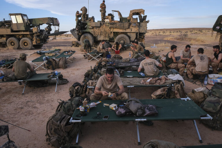 Burkina Faso, april 2021. Dailylife of French army soldiers during operation barkhane, war against terrorism in Sahel Af