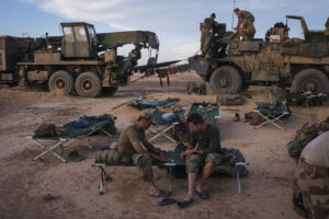Burkina Faso, april 2021. Dailylife of French army soldiers during operation barkhane, war against terrorism in Sahel Af