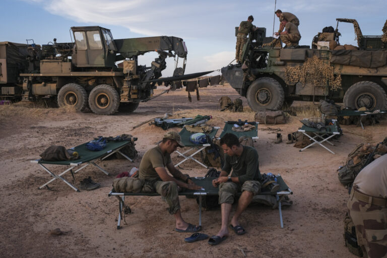 Burkina Faso, april 2021. Dailylife of French army soldiers during operation barkhane, war against terrorism in Sahel Af