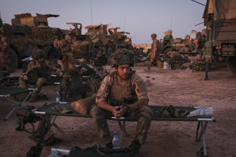 Burkina Faso, april 2021. Dailylife of French army soldiers during operation barkhane, war against terrorism in Sahel Af