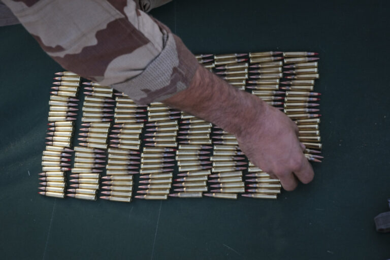 Burkina Faso, april 2021. French army ammunitions into Sahel desert during barkhane operation.Burkina Faso, avril 2021.