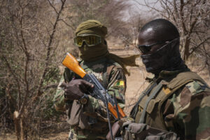 Malian soldiers during an operation with G5 Sahel and french forces from Barkhane Operation. Tin-Akoff - Burkina Faso - 