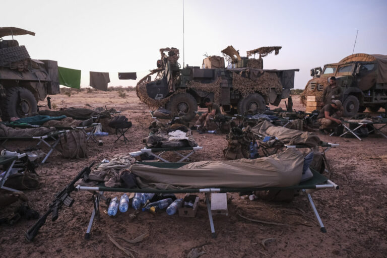 Burkina Faso, april 2021. Dailylife of French army soldiers during operation barkhane, war against terrorism in Sahel Af