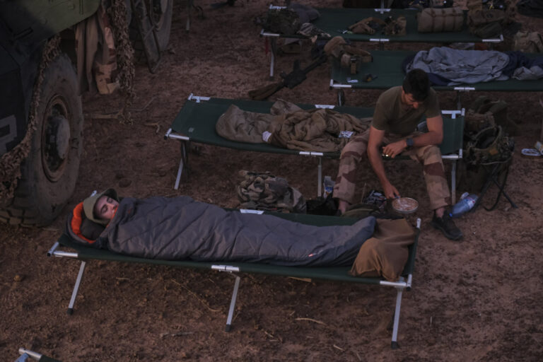 Burkina Faso, april 2021. Dailylife of French army soldiers during operation barkhane, war against terrorism in Sahel Af