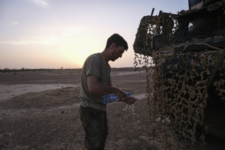 Burkina Faso, april 2021. Dailylife of French army soldiers during operation barkhane, war against terrorism in Sahel Af