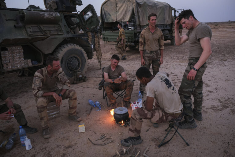 Burkina Faso, april 2021. Dailylife of French army soldiers during operation barkhane, war against terrorism in Sahel Af