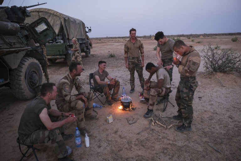 Burkina Faso, april 2021. Dailylife of French army soldiers during operation barkhane, war against terrorism in Sahel Af