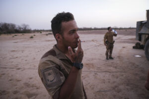Burkina Faso, april 2021. Dailylife of French army soldiers during operation barkhane, war against terrorism in Sahel Af