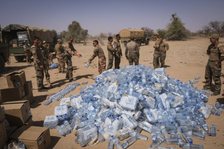 Burkina Faso, april 2021. Dailylife of French army soldiers during operation barkhane, war against terrorism in Sahel Af