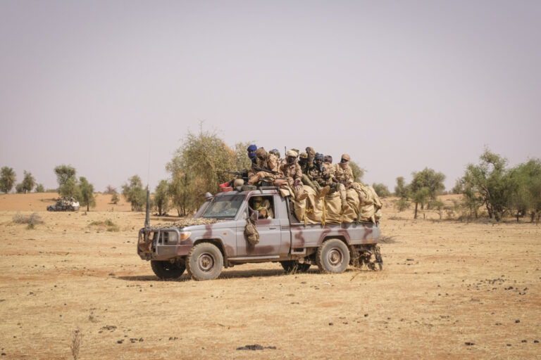 Chadian soldiers during an operation with G5 Sahel and french forces from Barkhane Operation. Tin-Akoff - Burkina Faso -