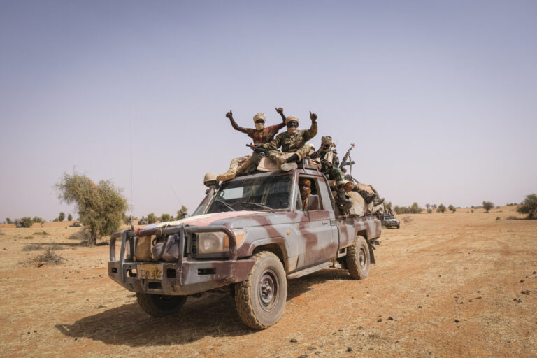 Chadian soldiers during an operation with G5 Sahel and french forces from Barkhane Operation. Tin-Akoff - Burkina Faso -