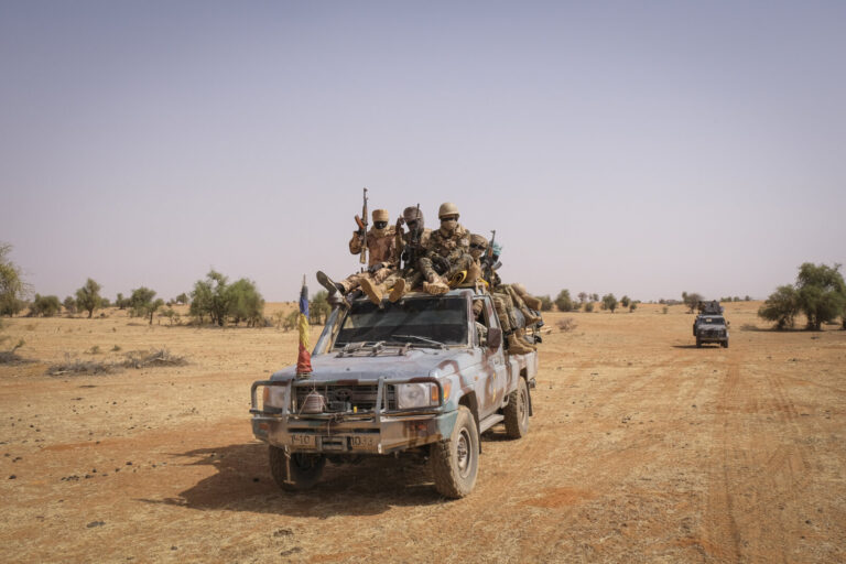Chadian soldiers during an operation with G5 Sahel and french forces from Barkhane Operation. Tin-Akoff - Burkina Faso -