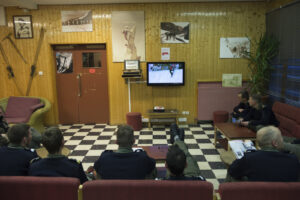 France, Chamonix, 2015-01-29. French mountain soldiers have special training in a special school in Chamonix, the most i