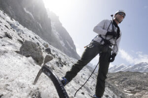 France, Chamonix, 2015-07-01. French mountain soldiers have special training in a special school in Chamonix, the most i