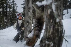France, Chamonix, 2016-03-02. French mountain soldiers have special training in a special school in Chamonix, the most i