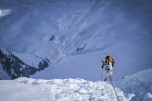 France, Chamonix, 2016-03-02. French mountain soldiers have special training in a special school in Chamonix, the most i