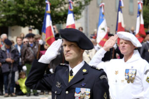 France, Chamonix, 2016-07-14. French mountain soldiers have special training in a special school in Chamonix, the most i