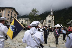 France, Chamonix, 2016-07-14. French mountain soldiers have special training in a special school in Chamonix, the most i
