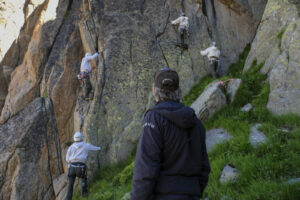 France, Chamonix, 2016-08-22. French mountain soldiers have special training in a special school in Chamonix, the most i
